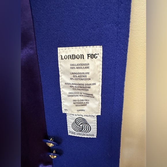 London Fog 100% Virgin
Wool Full Length Coat. Size 14 - Picture 5 of 11